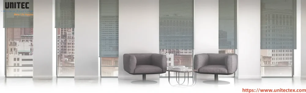 Estores enrollables con tejidos premium